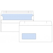 DL Self Seal Hawk White Window Opaqued Envelope 500 pack 