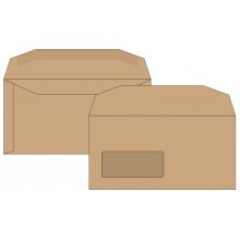DLX Gummed Autofast manilla Window Envelope 500 pack 