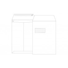 C4 Peel & Seal White Cartridge Window Gusset Envelope 125 pack 