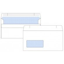 DL Self Seal Merlin White Window Opaqued Envelope 1000 pack 