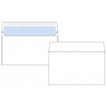 89 x 152mm Gummed Merlin White Opaqued Envelope 1000 pack 