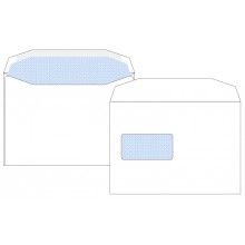 C5 Gummed Autofast White Window Opaqued Envelope 500 pack 