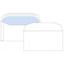 DLX Gummed Autofast White Opaqued Envelope 500 pack 
