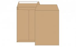 241 x 165 x 25mm Peel & Seal Condor Manilla Gusset Envelopes 125 pack